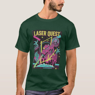 Neon Retro 90 Laser Space Battle gift Tシャツ