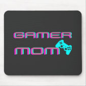 Neon Retro Gamer Mom マウスパッド (正面)