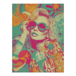 Neon Retro Muse ポスター