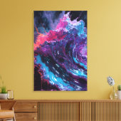 Neon Reverie キャンバスプリント (インサイチュ (リビング))