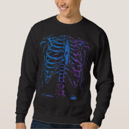 Neon Ribcage Skeleton Graphic Sweatshirt スウェットシャツ