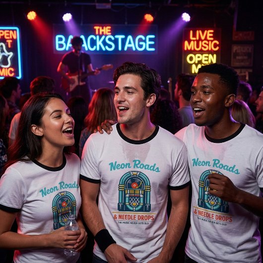 Neon Roads & Needle Drops Tシャツ