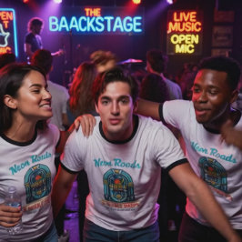 Neon Roads & Needle Drops Tシャツ