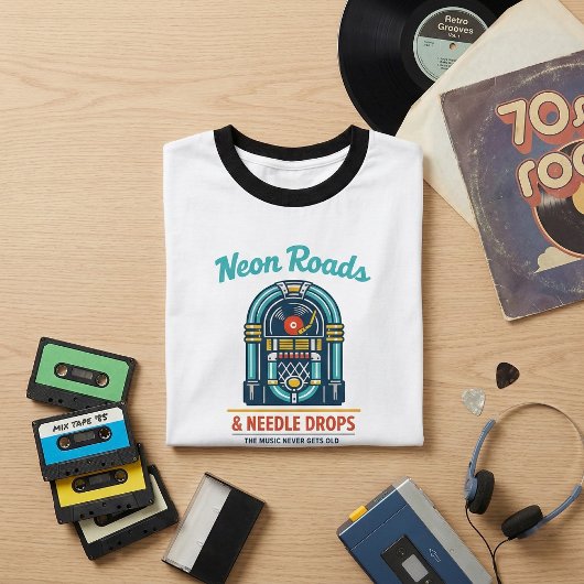 Neon Roads & Needle Drops Tシャツ