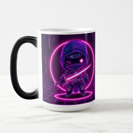 Neon Robotic Ninja モーフィングマグカップ (左)
