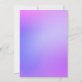 Neon Roller Skate Birthday 招待状 (裏面)