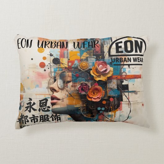 NEON ROSE アクセントクッション (正面)