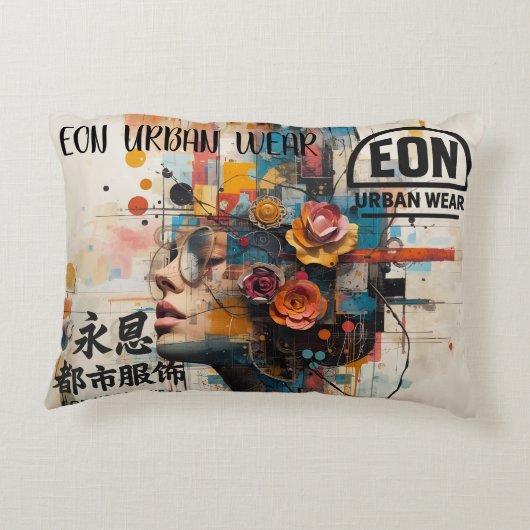 NEON ROSE アクセントクッション (裏面)