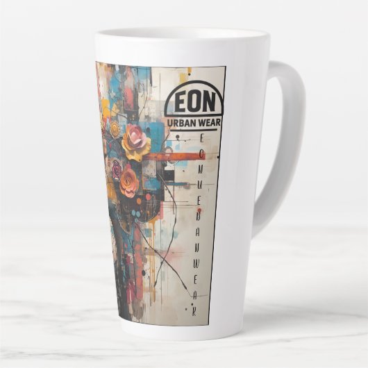 NEON ROSE カフェラテマグ (右アングル)