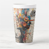 NEON ROSE カフェラテマグ (正面)