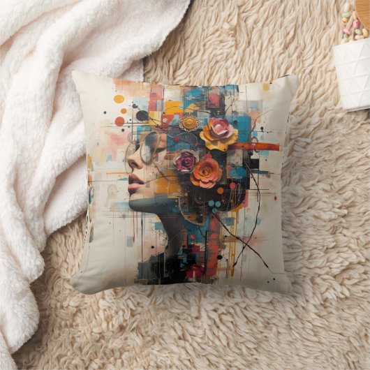 Neon Rose クッション (ブランケット)