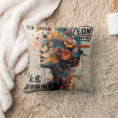 Neon Rose クッション (ブランケット)