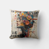 Neon Rose クッション (正面)