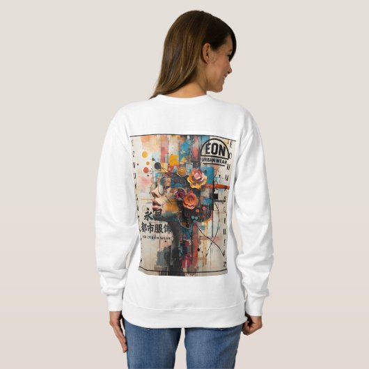 NEON ROSE スウェットシャツ (裏面フル)