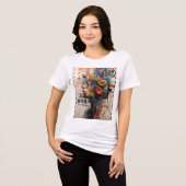 NEON ROSE トライブレンドTシャツ (正面全面)