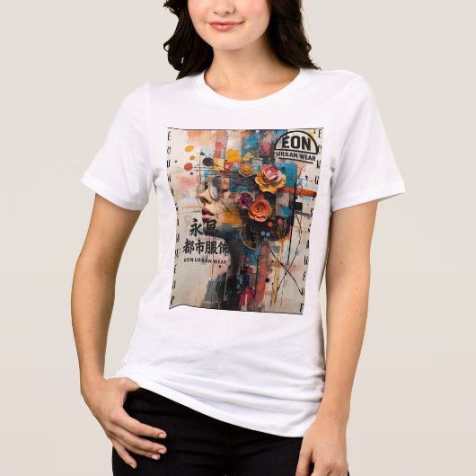 NEON ROSE トライブレンドTシャツ (正面)