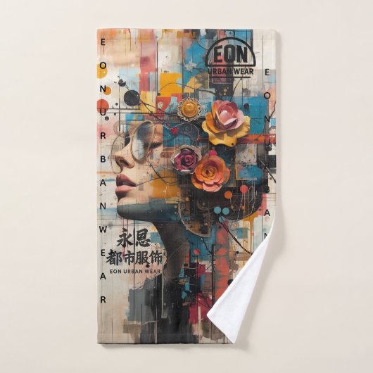 NEON ROSE バスタオルセット (ハンドタオル)