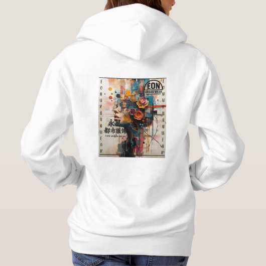 NEON ROSE パーカ (裏面)