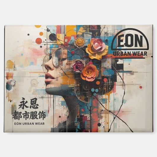 NEON ROSE マグネット (正面)