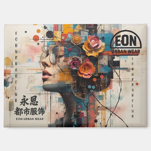 NEON ROSE マグネット (正面)