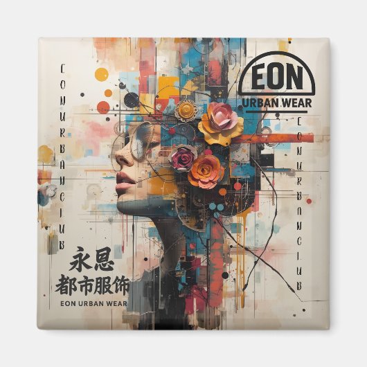 NEON ROSE マグネット (正面)