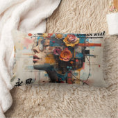 Neon Rose ランバークッション (ブランケット)