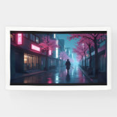 Neon Samurai Nights – Retro Anime Tokyo Art 横断幕 (横)