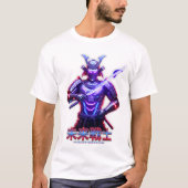 Neon Samurai Warrior Graphic Tee Tシャツ (正面)
