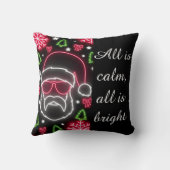 Neon Santa Glow Pillow クッション (裏面)