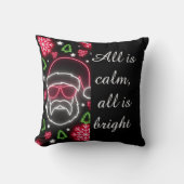 Neon Santa Glow Pillow クッション (正面)
