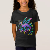 Neon Sea Dragon – Surreal Ocean Art Tシャツ (正面)