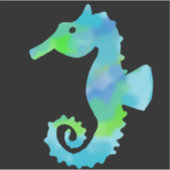 Neon seahorse シール (正面)