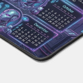 Neon Sentinel 2026 – Cyberpunk Android & Robo-Pets デスクマット (コーナー)