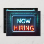 Neon Sign On Brickを今採用 ポストカード (正面/裏面)