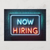 Neon Sign On Brickを今採用 ポストカード (正面)