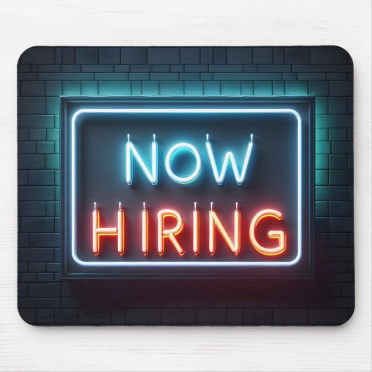 Neon Sign On Brickを今採用 マウスパッド (正面)