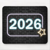 Neon Sign On Brick for 2026 マウスパッド (正面)
