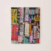 Neon signs in the streets of Hong Kong ジグソーパズル (縦)