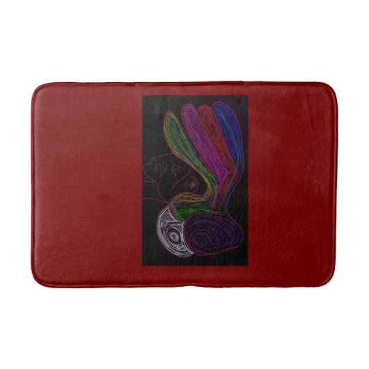 Neon Silhouette バスマット (正面)