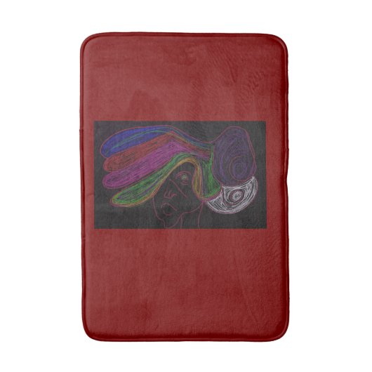 Neon Silhouette バスマット (正面縦)