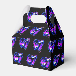 Neon Six Seven Birthday Favor Box フェイバーボックス
