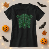 Neon Skeleton Ribcage Halloween Tシャツ