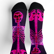 Neon Skeleton Socks