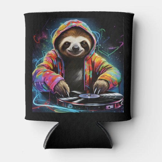 Neon Sloth クール DJ 缶クーラー (正面)