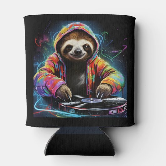 Neon Sloth クール DJ 缶クーラー (裏面)