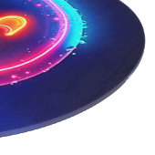 Neon Smile: Bright Happy Glow Design カッティングボード (角)