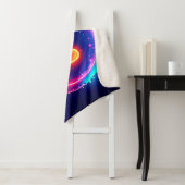 Neon Smile: Bright Happy Glow Design シェルパブランケット (インサイチュ)