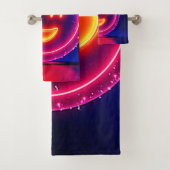 Neon Smile: Bright Happy Glow Design バスタオルセット (インサイチュ)