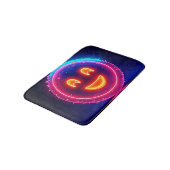Neon Smile: Bright Happy Glow Design バスマット (アングル)