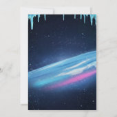 Neon Snow Tubing Birthday Invitation Winter Party 招待状 (裏面)